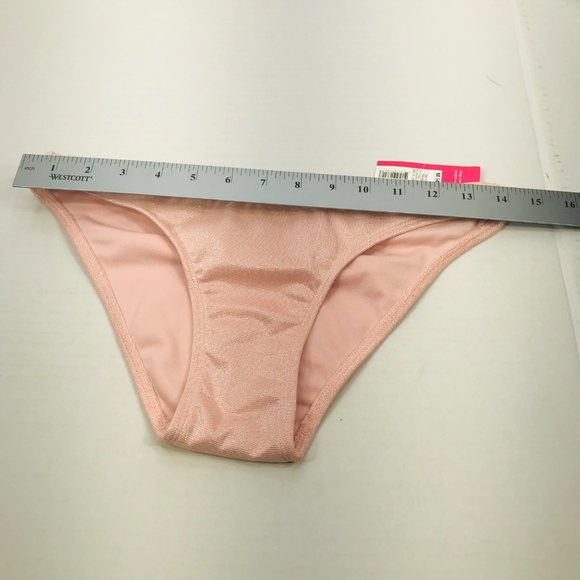 Xhilaration Womens Sz Medium 4-6 Textured Metallic Cheeky Bikini Swim Bottom New - Picture 7 of 9